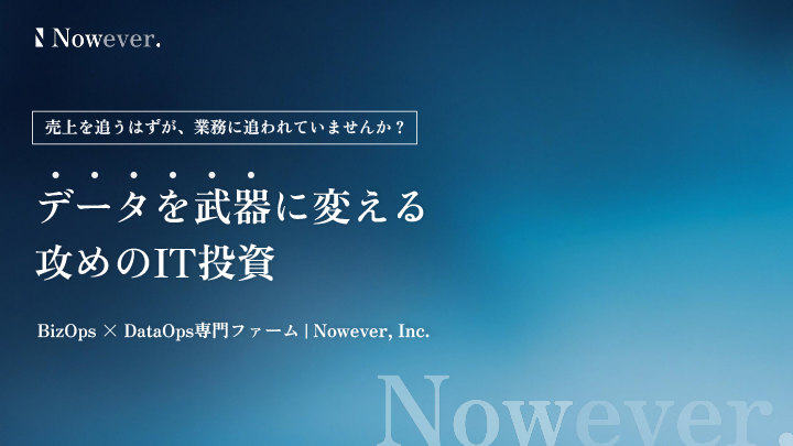 Nowever 会社紹介資料のプレビュー