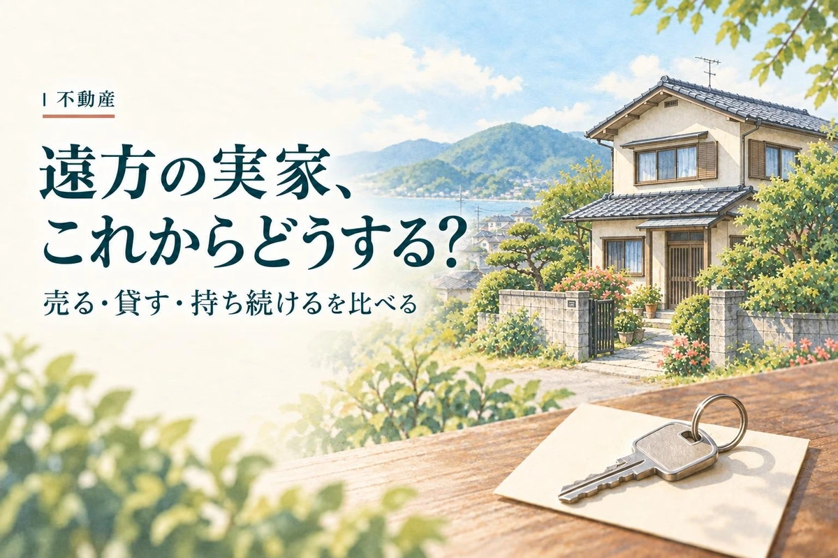 遠方の実家を相続して空き家に。売る・貸す・持ち続ける、築30年ならどう選ぶ?